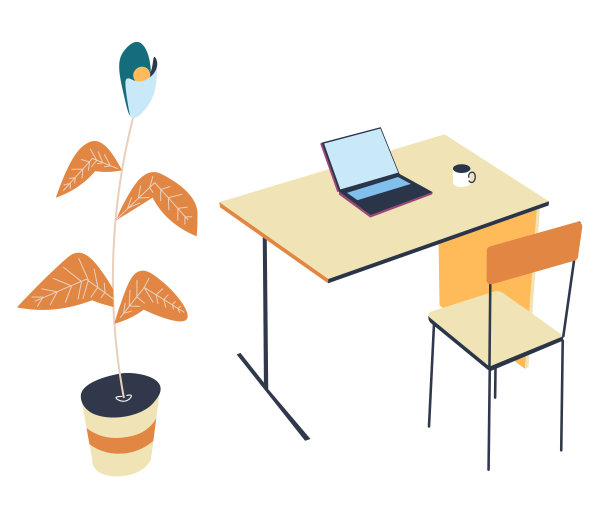 办公室或家庭工作场所室内设计，极简空间图片下载