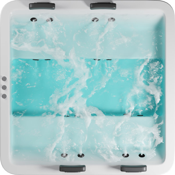 白色浴缸与水的俯视图图片下载