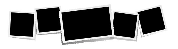 一行四个方形和一个水平空相框图片下载