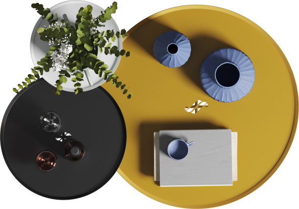 咖啡桌的俯视图图片下载