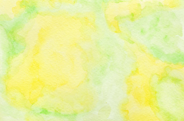 浅明黄色水彩背景。水彩油墨油漆纸纹理画布元素的垃圾文字设计，复古卡，复古模板。阳光的阴影颜色手绘插图图片下载