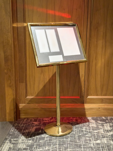 单座装饰标志和海报架图片下载