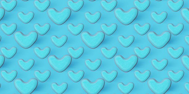 爱情3d心套，彩心。情人节快乐-爱你标签，3d爱横幅。用心图案。图片下载