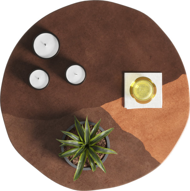 咖啡桌的俯视图图片下载