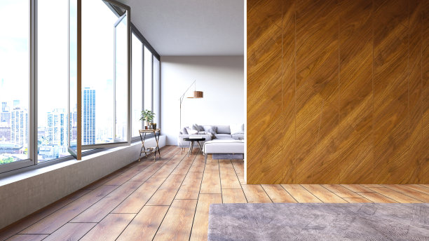 客厅和空木墙板图片下载