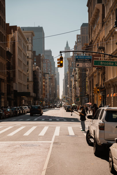人行横道-纽约街景-美国-股票照片图片下载
