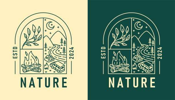 窗户风景插画图片下载