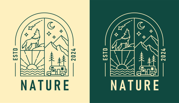 窗户风景插画图片下载