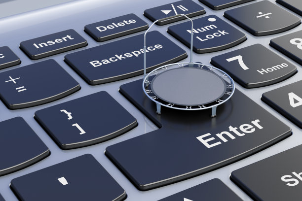 可折叠迷你蹦床，健身反弹在笔记本电脑键盘上，3D渲染图片下载