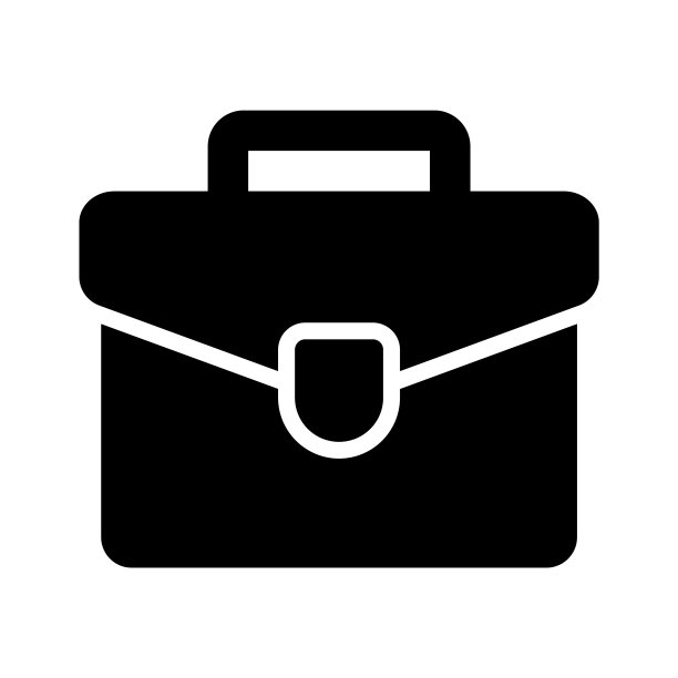 商业投资组合矢量设计，在可编辑的风格商务袋的一个惊人的图标。图片下载