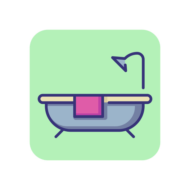 浴室线路图标图片下载