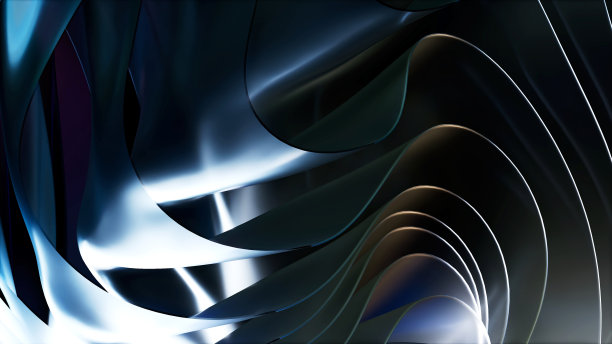 金属重叠抽象背景，工业设计与技术理念图片下载