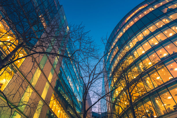 现代办公大楼细节，伦敦图片下载