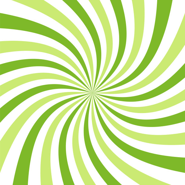 生态绿色漩涡图案。星爆，径向旋抽象线条图片下载