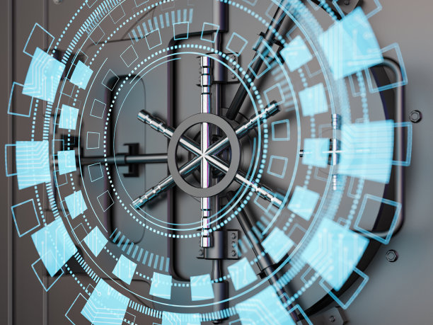 带全息HUD的银行金库图片下载