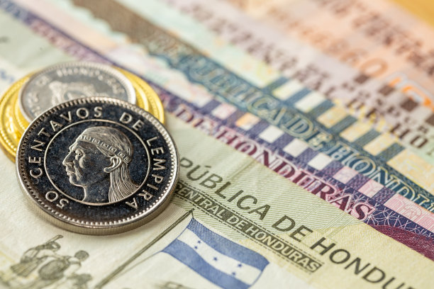 洪都拉斯货币，洪都拉斯货币，伦皮拉，金融和商业概念图片下载