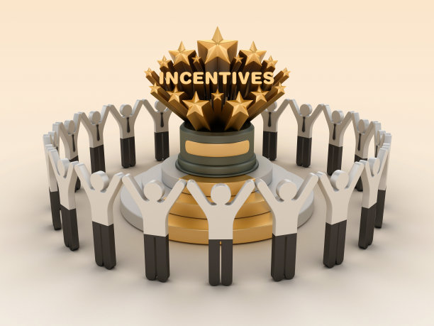 奖励明星奖杯与象形文字的人团队合作图片下载