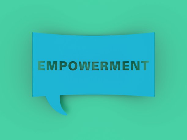 带有赋权词的演讲泡泡图片下载