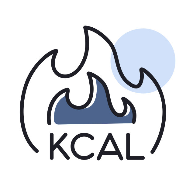 Kcal火矢量图标。燃烧卡路里，燃烧脂肪图片下载