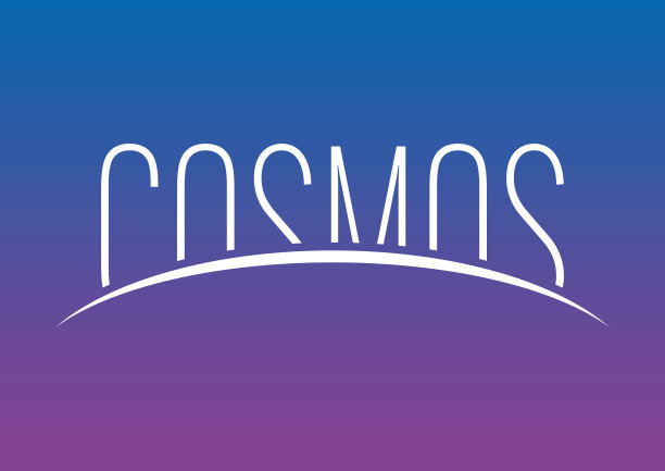 地平线上的宇宙概念。宇宙的标志。宇宙概念在梯度背景上运行图片下载