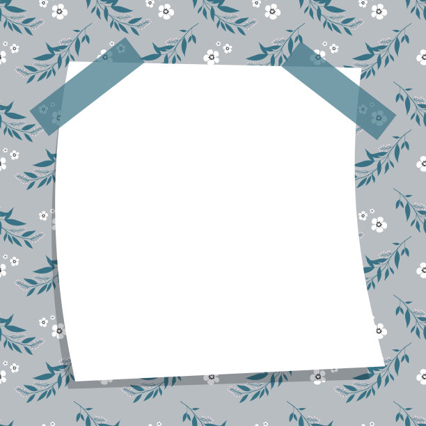 可爱的卡哇伊甜花图案背景与记事本图片下载