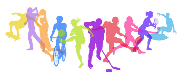 运动积极健身运动剪影的人图片下载