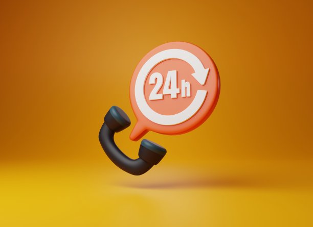 客服呼叫中心24小时服务热线。三维渲染图片下载