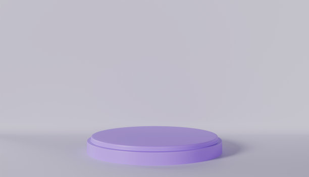 产品展示台座抽象白底3d渲染图片下载