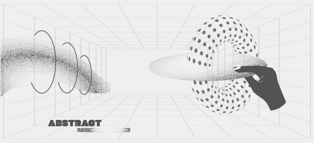 背景与抽象的y2k形状。带有时尚元素的图案。图片下载