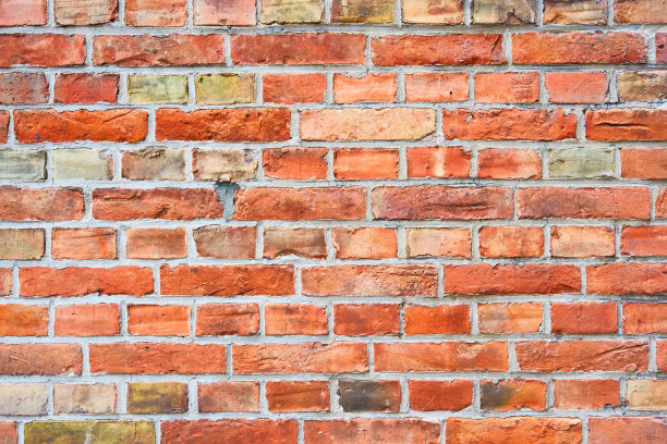 砖墙作为背景的砖墙棕色和红色的砖。仿古墙面饰面。图片作为背景，壁纸，明信片。图片下载