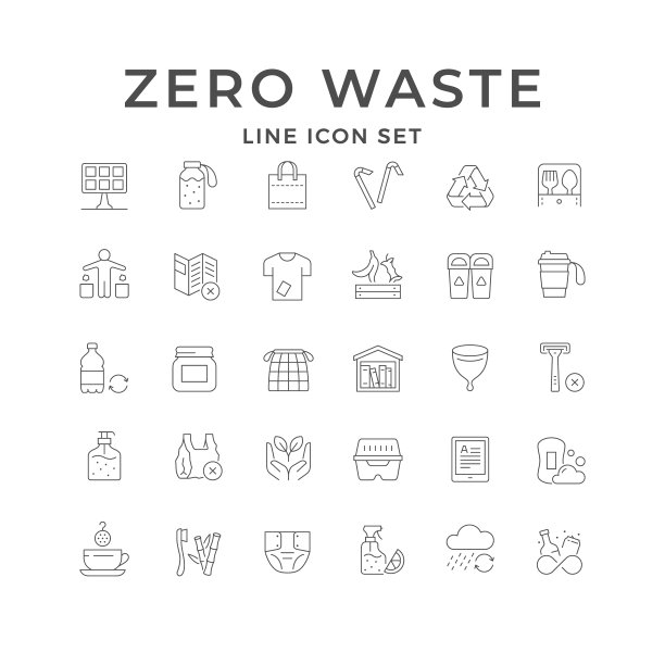 设置零浪费线图标图片下载