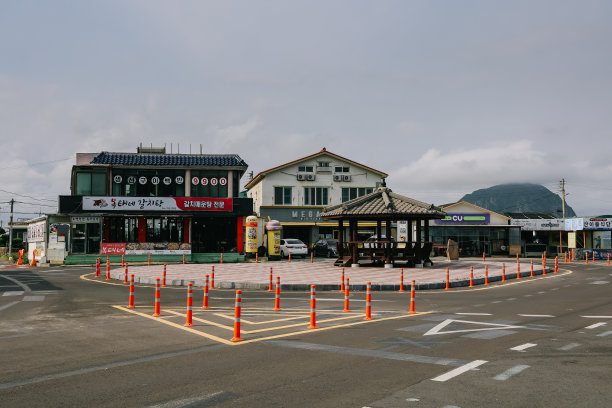 夏季的西归浦市景。图片下载