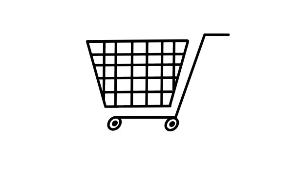 购物车黑色深色轮廓颜色零售超市销售购物车杂货购买食品销售商业产品顾客图标对象折扣有轨电车顾客篮子折扣选择买方卖方图片下载
