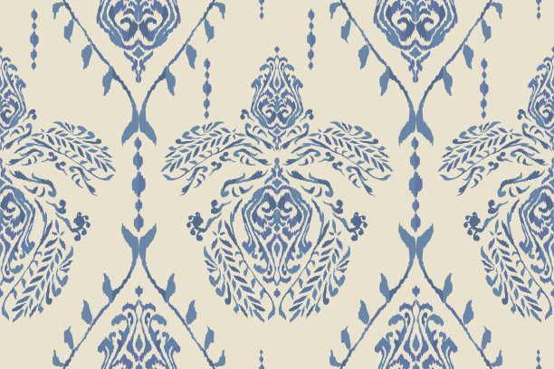 伊卡特部落印第安人无缝图案。民族阿兹特克织物地毯曼陀罗装饰本土波西米亚纹样纺织品。几何非裔美国东方传统矢量插图。刺绣的风格。图片下载