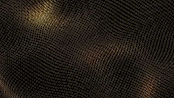 黑色背景上的金色波浪。数码海，图文点景观，赭石。抽象浅铜背景。青铜的背景。字体设计的名片。豪华的波浪空间。亲爱的科幻图片下载