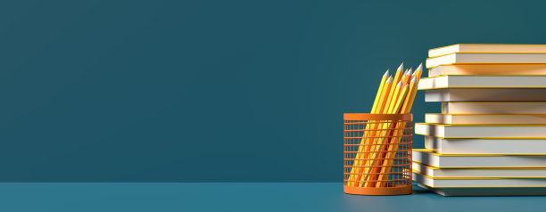 回到学校背景。色彩缤纷的返校概念设计…三维演示图片下载