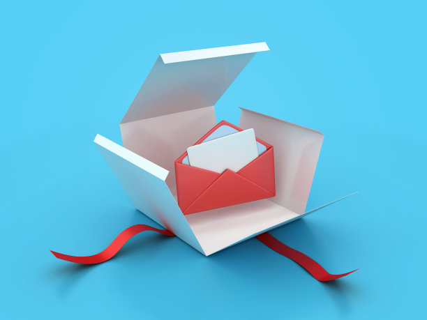 3D信封与礼盒图片下载