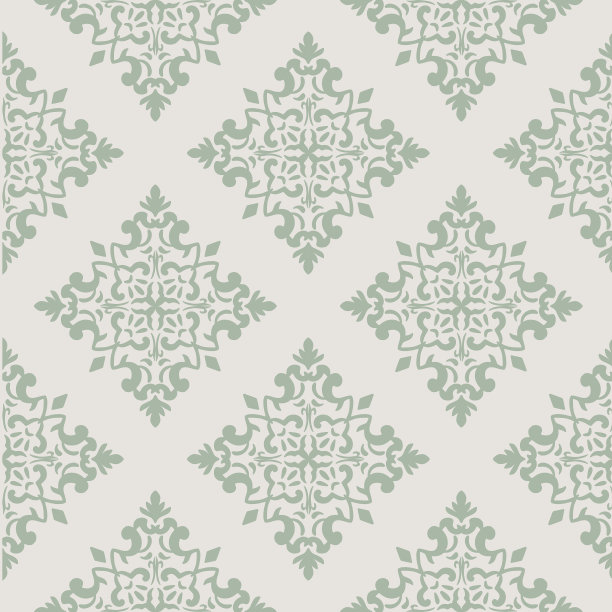 锦缎图案矢量华丽，花卉设计与创造图形和优雅。图片下载