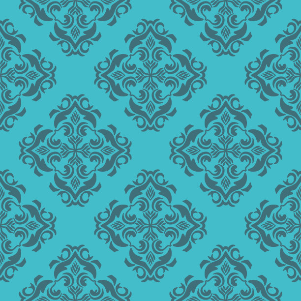 锦缎图案矢量华丽，花卉设计与创造图形和优雅。图片下载