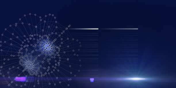 抽象几何背景线框球体由点连接线与暗上的光。概念的科学，商业和技术模板与3d全球。图片下载