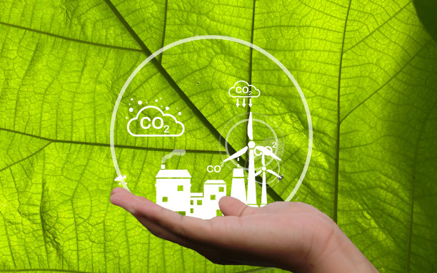 ESG图标概念。环境、社会和治理。绿色背景下的天然气能源网络化可持续伦-理经营图片下载