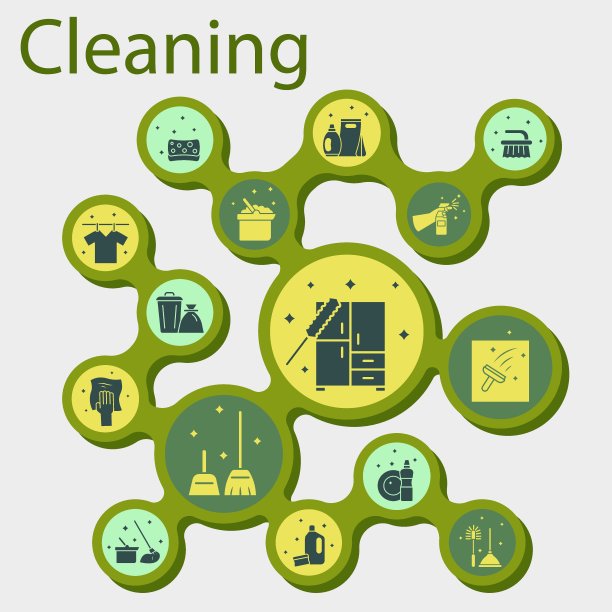 清洁图标最小的设计。清洁服务。现代设计的清洁图标。图片下载