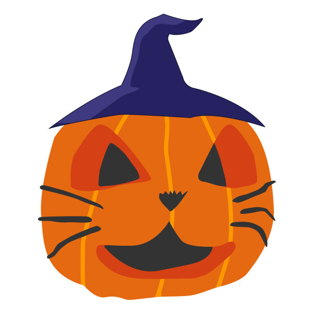 万圣节的南瓜头。怪兽南瓜头万圣节贺卡快乐。假日卡通人物。图片下载