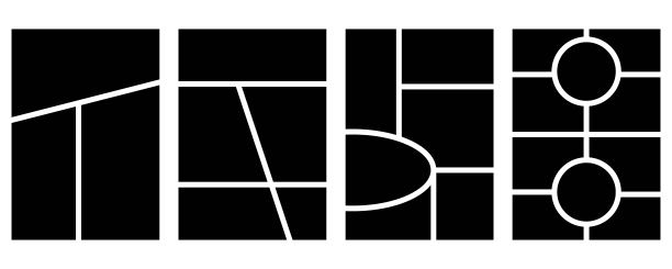 一组模板极简几何相框。心情板或照片图像布局。简约新潮的几何设计图片下载