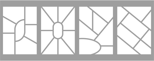 一组模板极简几何相框。心情板或照片图像布局。简约新潮的几何设计图片下载