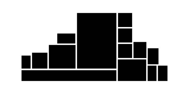 模板合成网格的照片。现实的拼贴画。心情板或照片图像布局图片下载