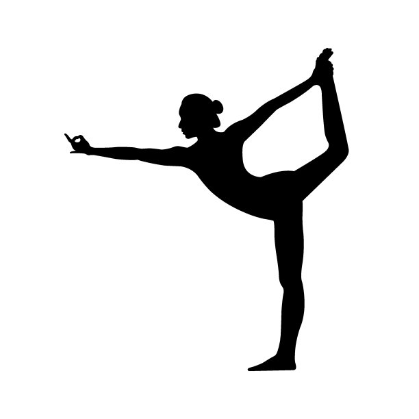 女矢量在做瑜伽图片下载