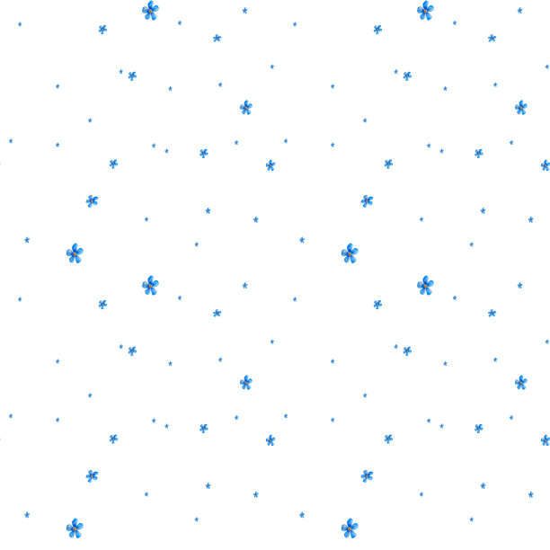 无缝花卉图案。水彩插图。植物插图。蓝色的花朵和绿色的树枝和树叶。勿忘我。花朵在背景上被突出显示。可爱的婴儿照片图片下载