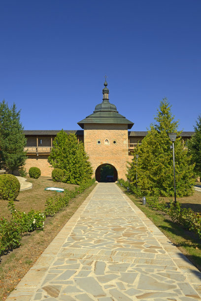 Probota修道院，摩尔多瓦，罗马尼亚，欧洲图片下载