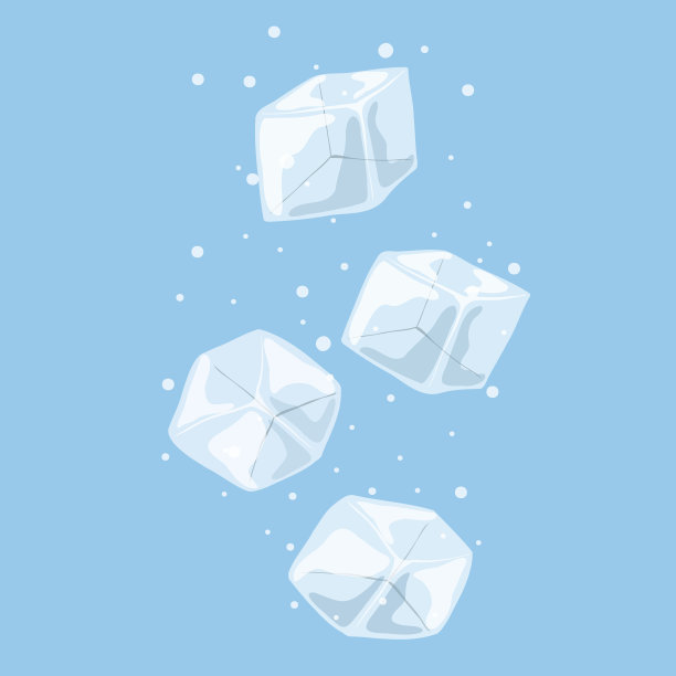 把冰块扔进矿泉水里图片下载